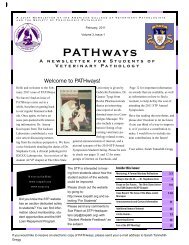 PATHways - American College of Veterinary Pathologists