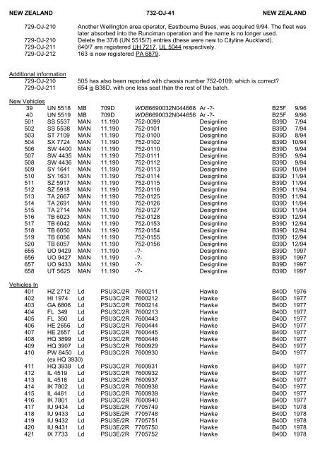 Manufacturers' Codes - The PSV Circle Website