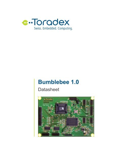 Bumblebee Datasheet - Toradex