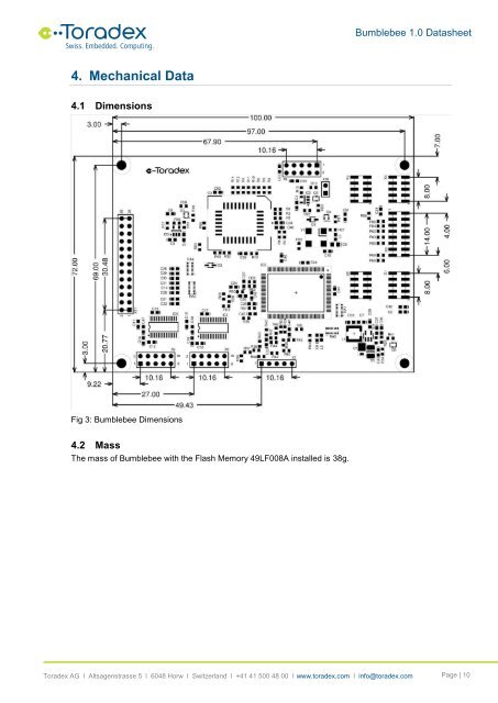 Bumblebee Datasheet - Toradex