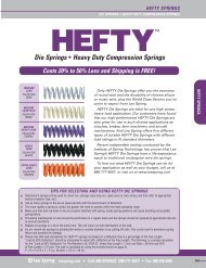 Die Springs â¢ Heavy Duty Compression Springs Costs ... - Lee Spring