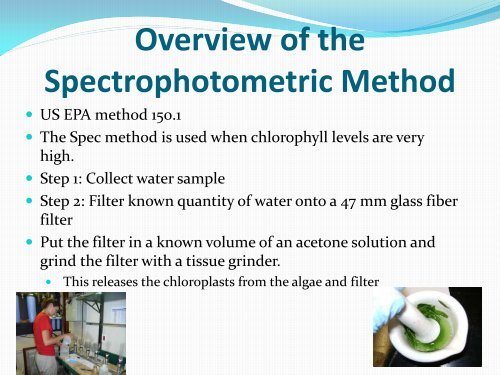 Chlorophyll-A Analysis - Ohio Water Environment Association