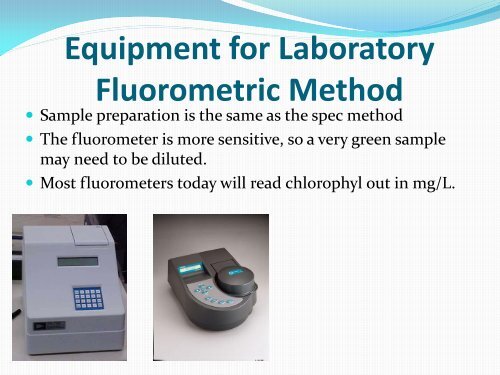 Chlorophyll-A Analysis - Ohio Water Environment Association