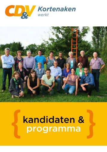 kandidaten & programma - CD&V Kortenaken