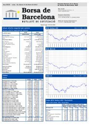 BUTLLETÃ DE COTITZACIÃ - Bolsa de Madrid