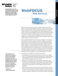 Web Services WebFOCUS - Information Builders