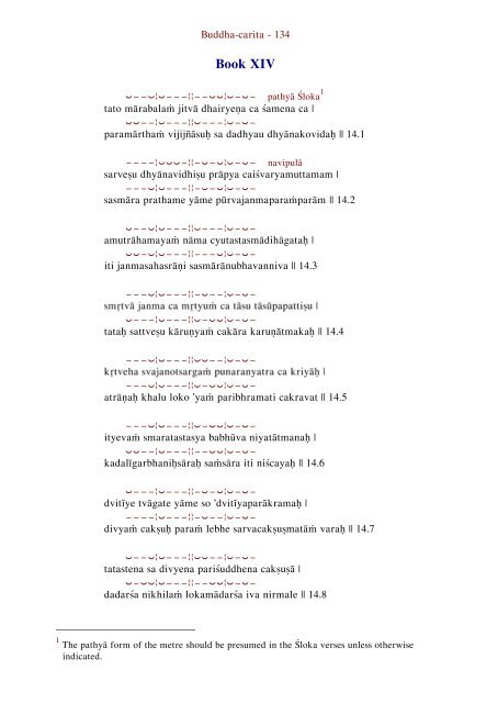 The Sanskrit Text of Buddha-carita AÅvaghoá¹£a - buddhanet-de-index