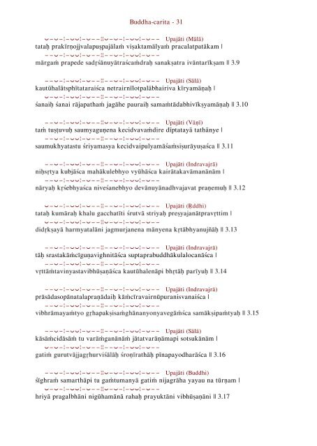 The Sanskrit Text of Buddha-carita AÅvaghoá¹£a - buddhanet-de-index