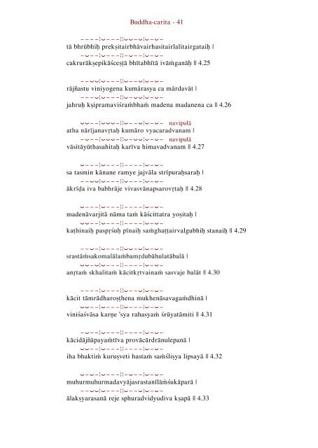 The Sanskrit Text of Buddha-carita AÅvaghoá¹£a - buddhanet-de-index