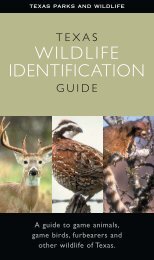 Texas Wildlife Identification Guide - Texas Parks & Wildlife Department