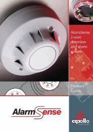 AlarmSense Product Guide - Apollo Fire Detectors Limited