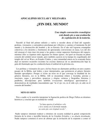 FIN DEL MUNDO.pdf - Historia y FilosofÃ­a de la Ciencia