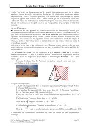 Le Da Vinci Code et le Nombre d'Or - Air De Math - ENFA