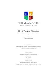 IPv6 Packet Filtering - Redbrick - DCU