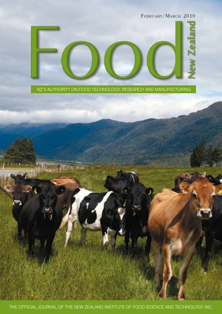 The official Journal of The new zealand insTiTuTe of food science ...