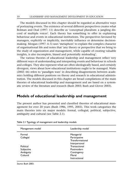 Leadership and Management Development in Education (Education ...