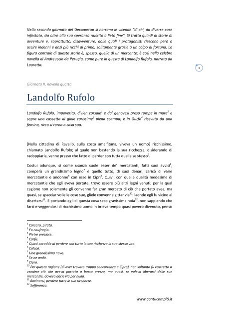 Andreuccio Da Perugia Testo Italiano