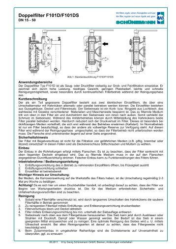 Doppelfilter F101D/F101DS - sab-bremen.de