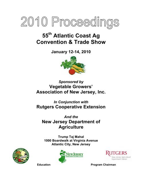 55 Atlantic Coast Ag Convention &amp; Trade Show - NJAES Vegetable ...