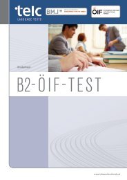 Modelltest für B2-ÖIF-Test - Österreichischer Integrationsfonds