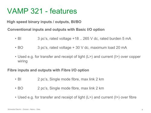 Features - Schneider Electric