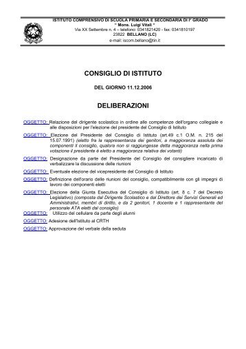 OGGETTO:Relazione del dirigente scolastico in ordine alle ...