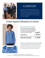 Chase Apparel Allowance in action. - Lands' End | Corporate Clothing