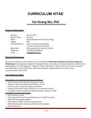 View Dr. Wu's CV - Center for Human Reproduction
