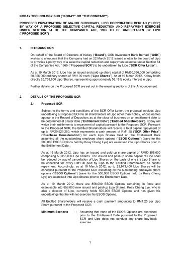 Kobay - Proposed SCR.pdf - Kobay Technology Bhd