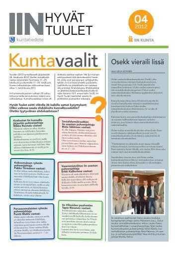 Iin kuntatiedote 4/2012