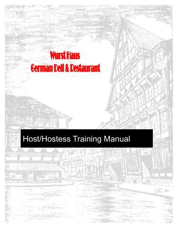 Host/Hostess Training Manual - The Wurst Haus