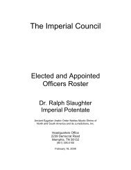 The Imperial Council - Ancient Egyptian Arabic Order Nobles Mystic ...