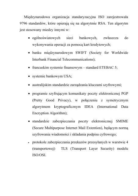 WykÅ‚ad 2 RSA jest algorytmem z kluczem publicznym i ... - ELARTU