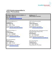 AWO Kurberatungsstellen in Baden Württemberg