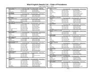 West Kingdom Awards List -- Order of Precedence