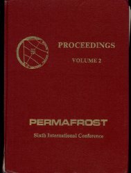 06th International Conference on Permafrost - 2 ... - IARC Research