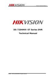 DS-7204HVI-ST Series DVR Technical Manual - Jacksons Security
