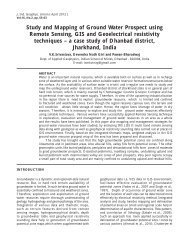 Study and Mapping of Ground Water Prospect using Remote ... - IGU