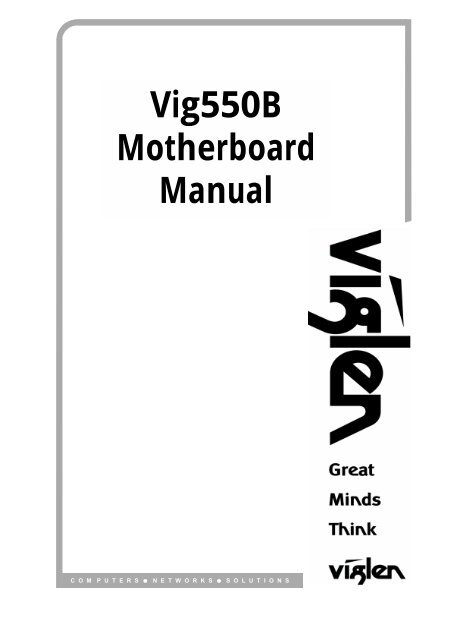 Vig550B Motherboard Manual Ver 1.0.Pdf - Viglen Download