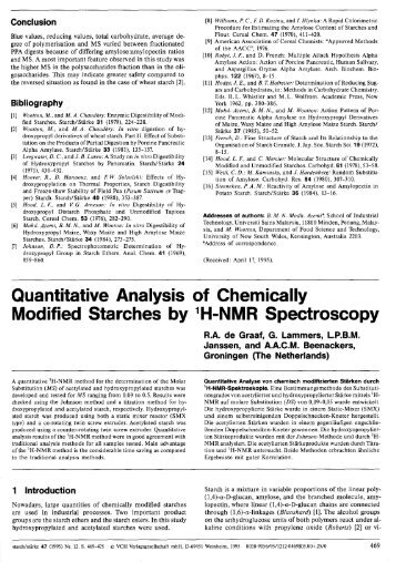 Quantitative Analysis of Chemically Modified Starches by 1H ... -  ITM