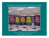 Russell Byers Charter School Second Grade Art Program
