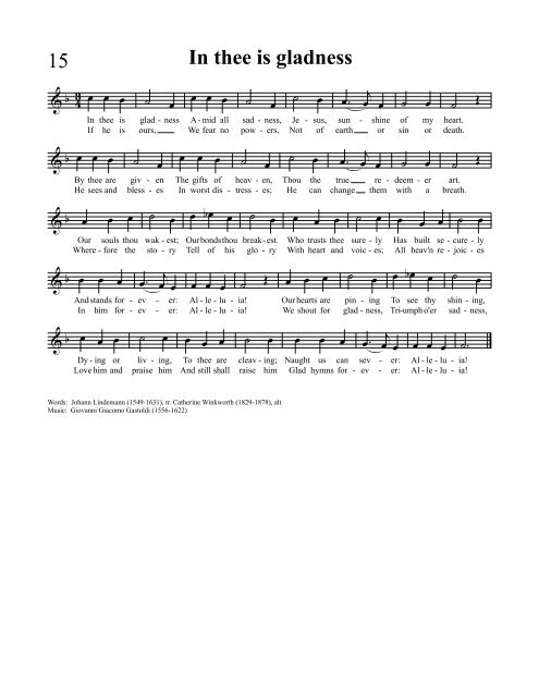 Christ Church Hymnal - The Rev. Paul M. Frolick