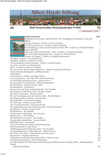 download Heimatkalender 1965 - Albert Heyde Stiftung