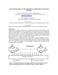 electronic digital beamforming implementation for radars