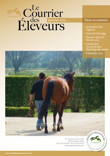 Courrier - Syndicat des Eleveurs de Chevaux de Sang de France