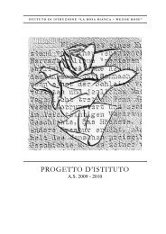 PROGETTO D'ISTITUTO - HomePage-Istituto La Rosa Bianca