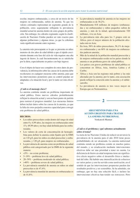 Guía sobre Anemia Nutricional - Sight and Life