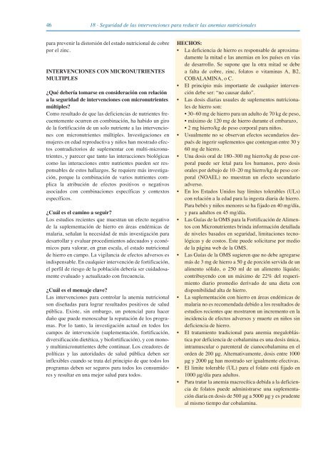 Guía sobre Anemia Nutricional - Sight and Life