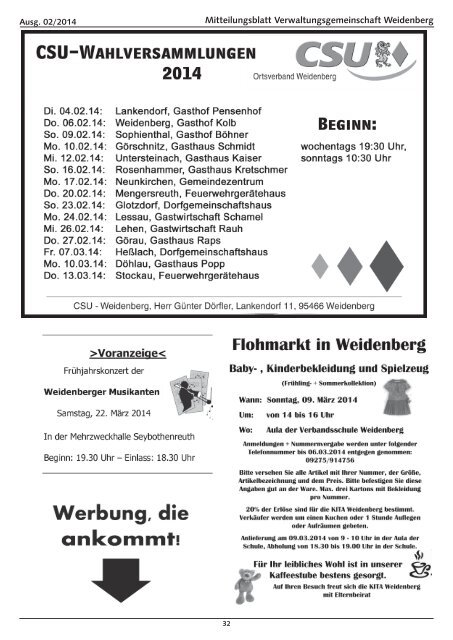 Ausgabe 02 / 2014 - Markt Weidenberg