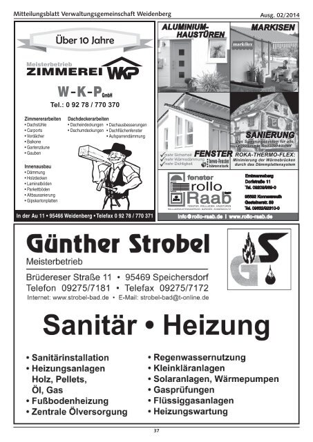 Ausgabe 02 / 2014 - Markt Weidenberg